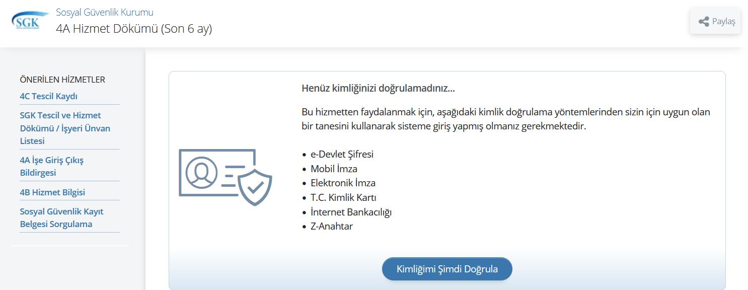 SGK Sigorta Sorgulama